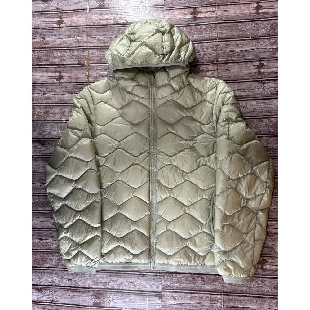 Lululemon Featherweight 900 Down Quilted Hooded Jacket Sz L Green NWT mspr $298